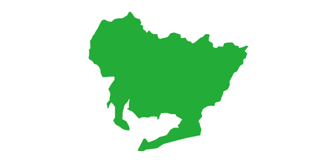愛知県対応エリア地図